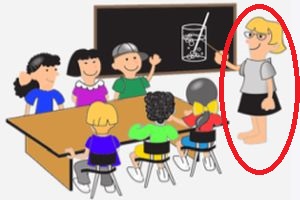 Teacher in a clasroom