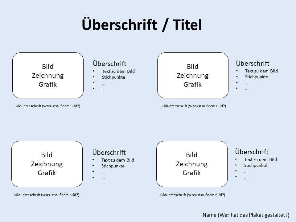 Plakat erstellen