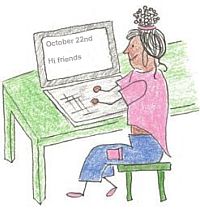 Amina schreibt ihren Blog