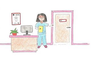 Bild Anmeldung beim Arzt