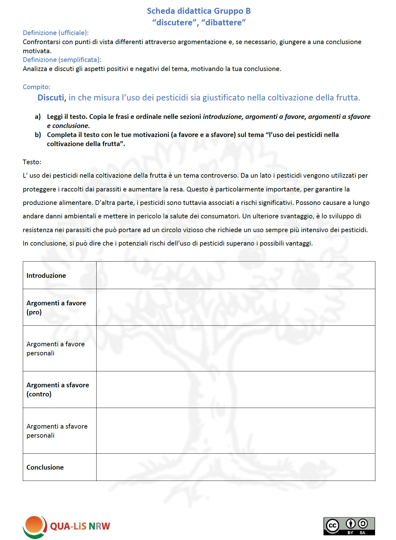 Abbildung Arbeitsblatt
