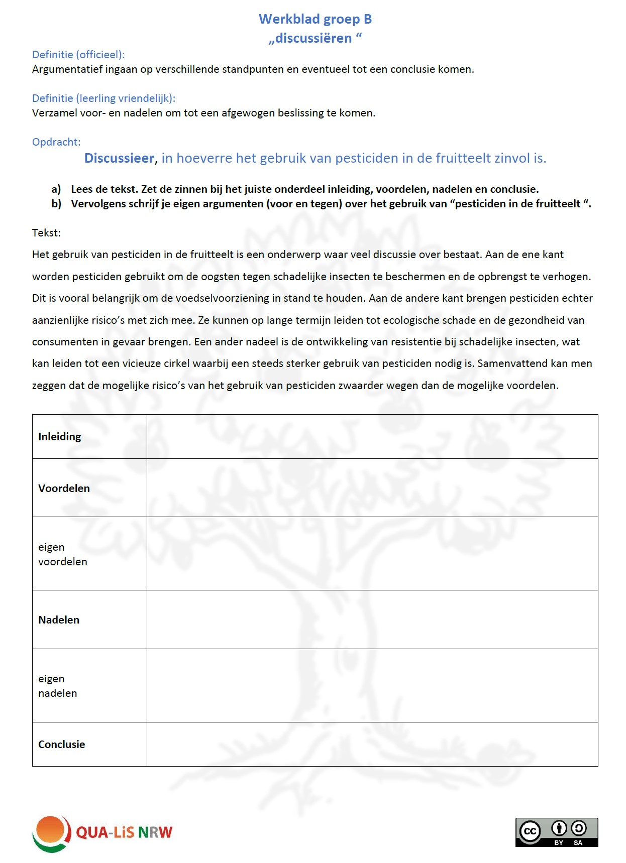 Plaatje werkblad