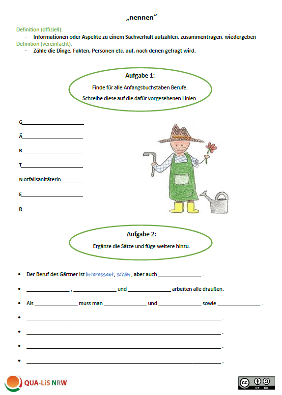 Abbildung Arbeitsblatt Variante 2